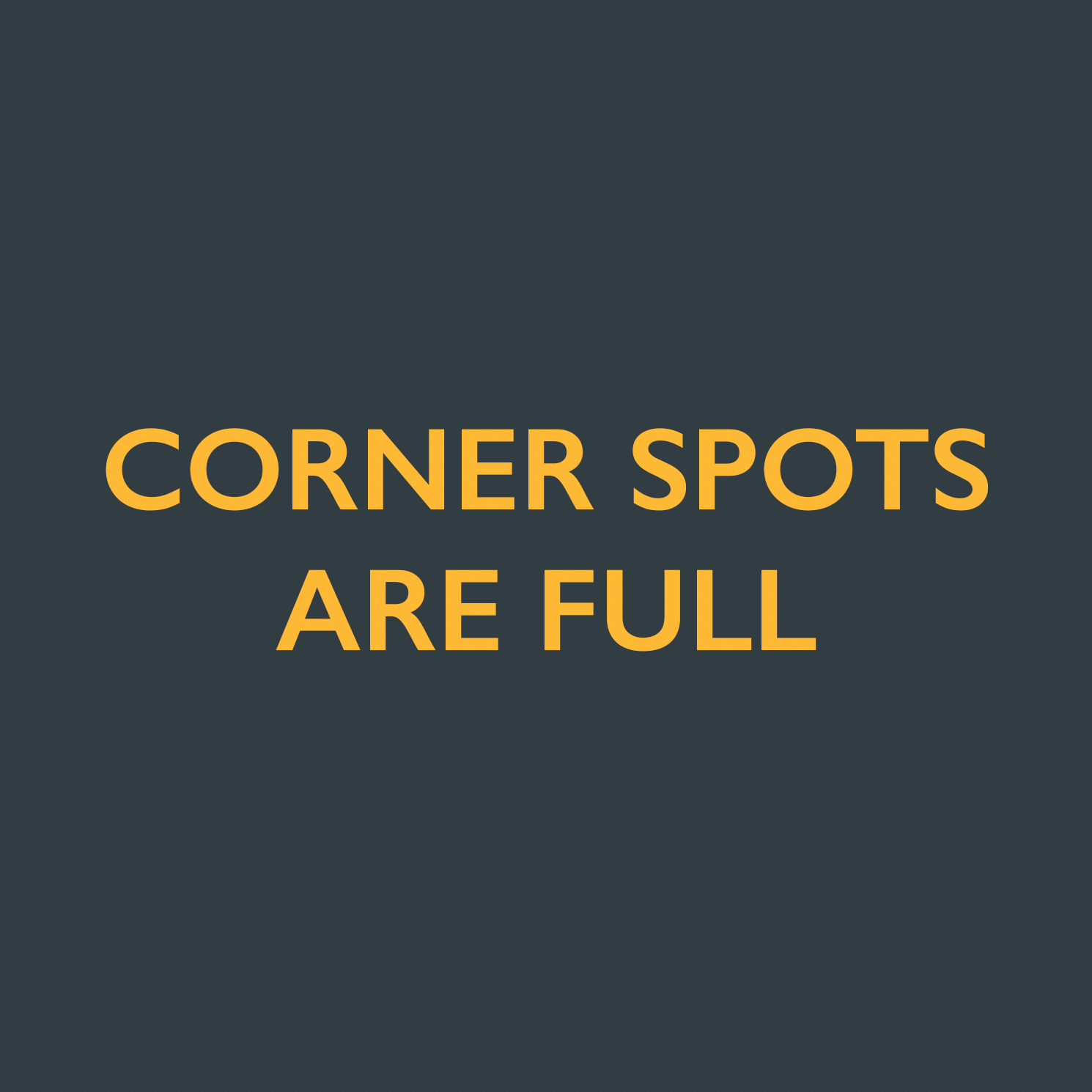 Corner Display Spot